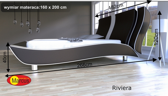 Manželská postel Riviera 160x200