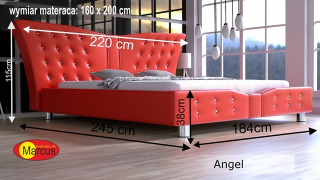  Moderni Čalouněné postele Angel 160x200